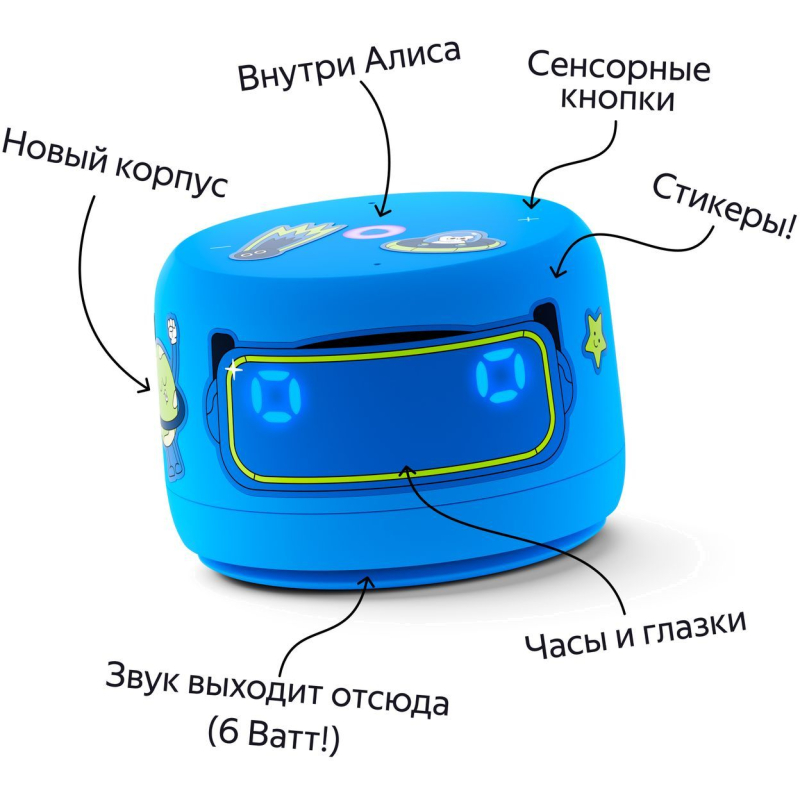 Умная колонка Яндекс Станция Лайт 2, Синий