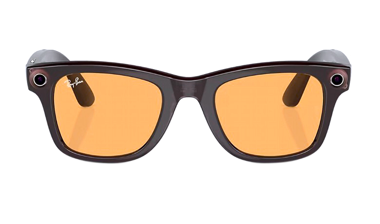 Смарт-очки Ray-Ban Meta Shiny Rebel Black Amber (RW4008)