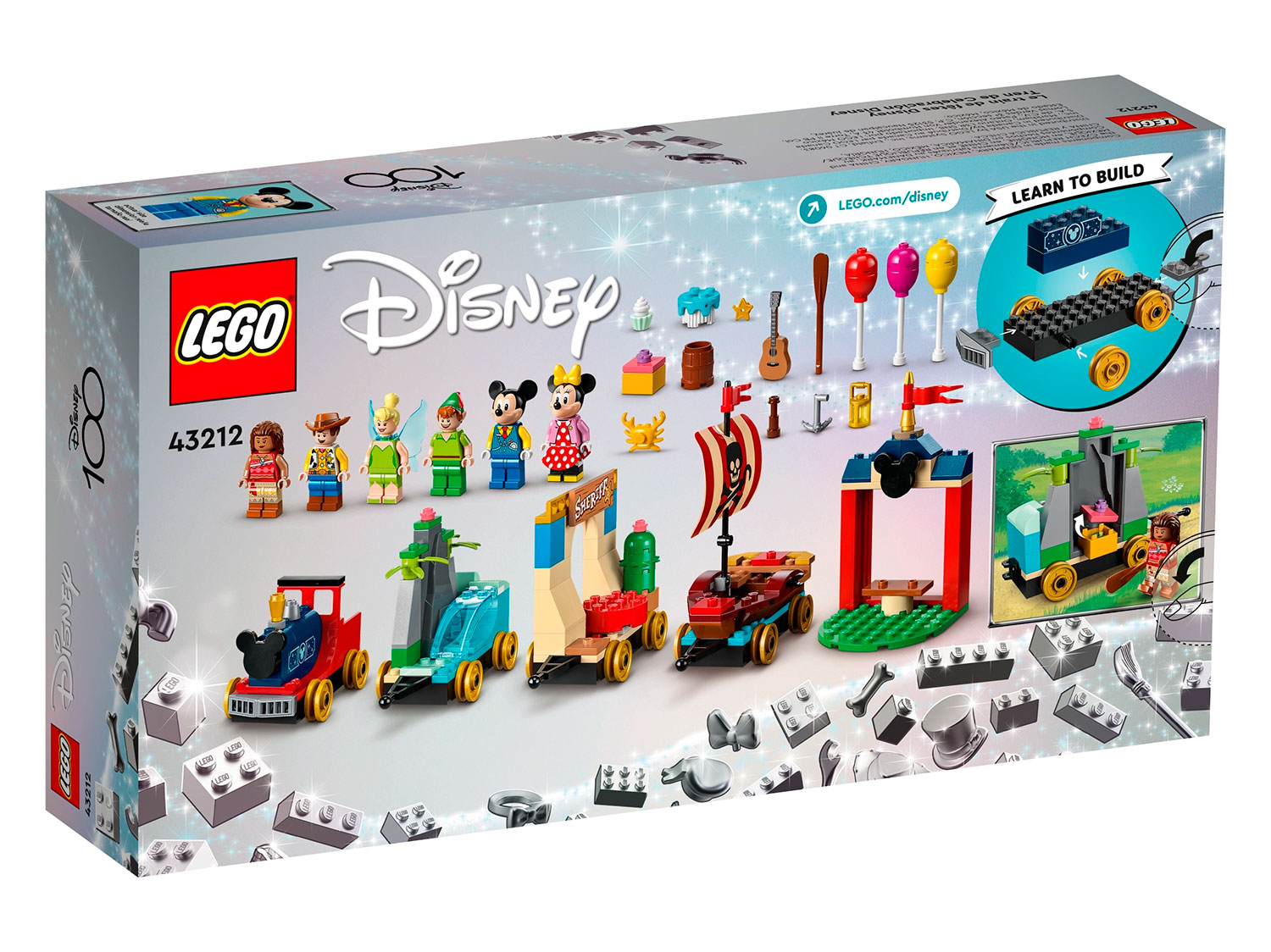 Конструктор LEGO Disney, Праздничный поезд Диснея (43212)