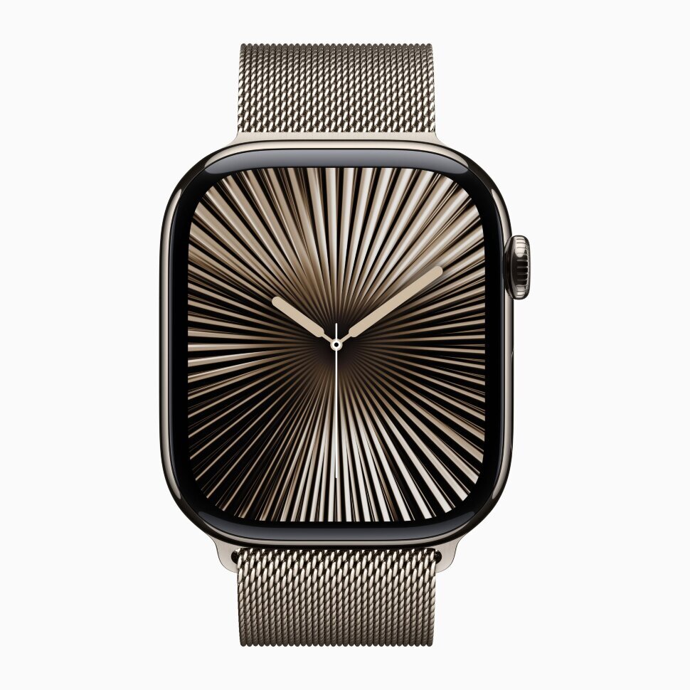 Купить Apple Watch Series 10 42mm Natural Titanium Case, Natural Milanese Loop в Симферополе