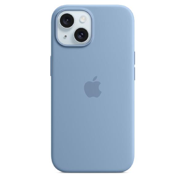 Чехол Silicone Case с MagSafe для iPhone 15, Winter Blue