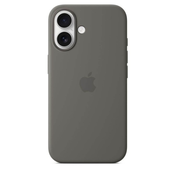 Чехол Silicone Case (Button/MagSafe) для iPhone 16 Plus, Stone Gray