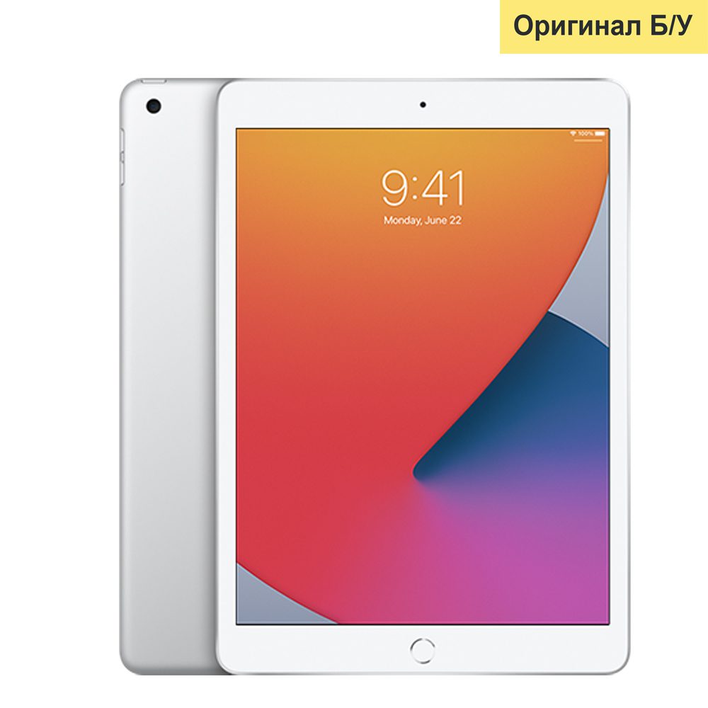 Купить iPad 8, 128 ГБ, Wifi+LTE, Silver (Б/У) в Москве