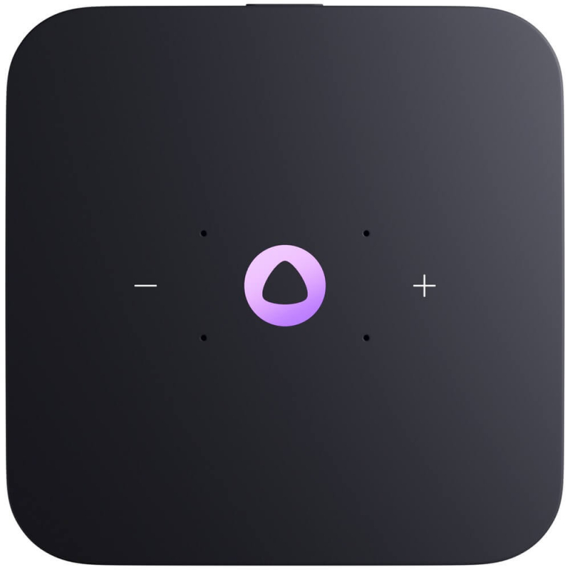 Умная колонка Яндекс Станция Миди (с часами), Черная