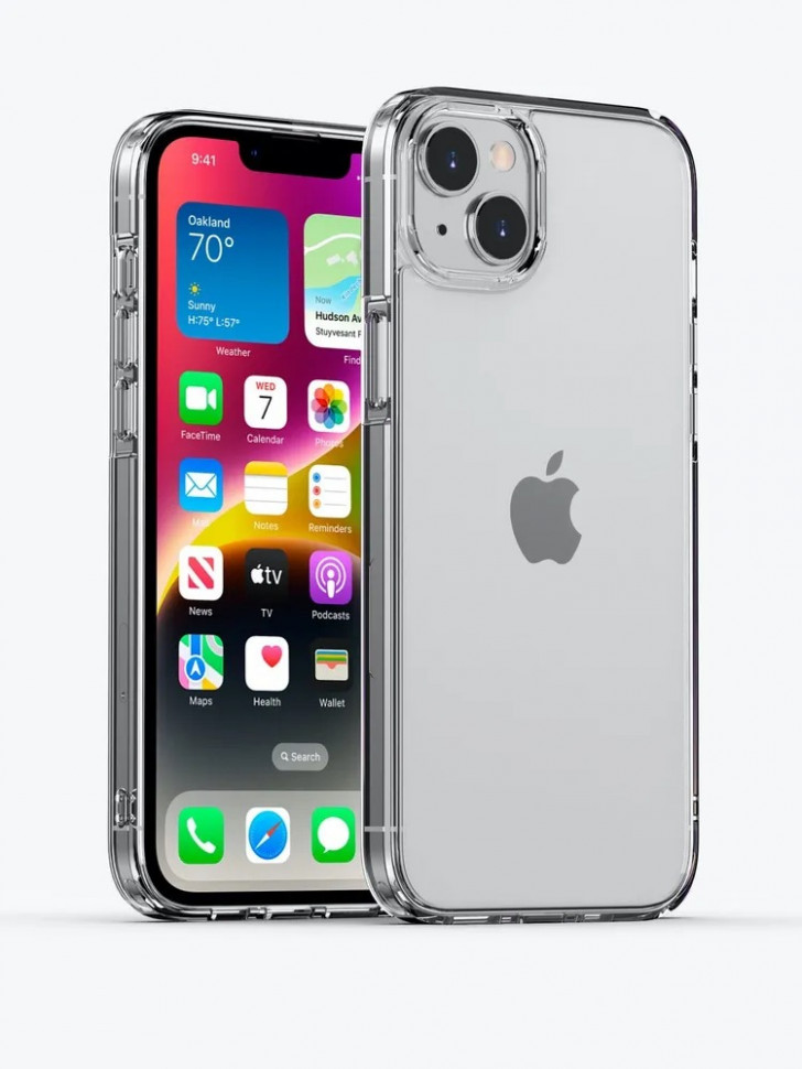 Прозрачный чехол Gurdini Alba Series Protective для iPhone 15