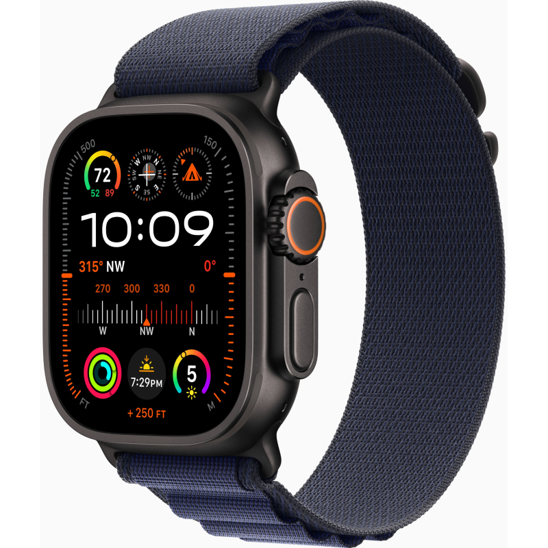 Купить Apple Watch Ultra 2 (2024) GPS + Cellular, 49mm Alpine Loop Navy, Black Titanium Case в Москве