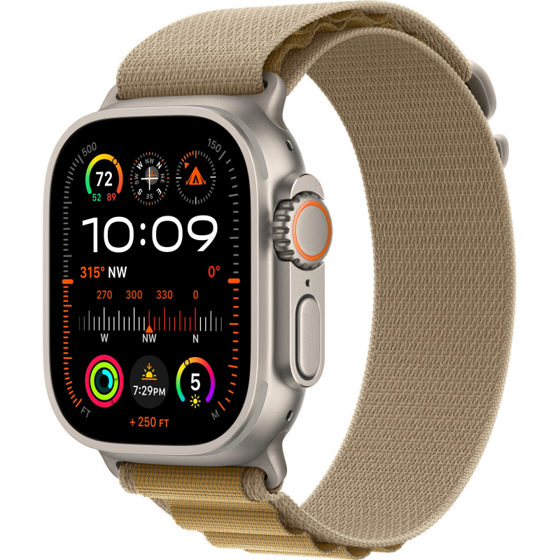 Купить Apple Watch Ultra 2 (2024) GPS + Celluar, 49mm Alpine Loop Tan, Natural Titanium Case в Москве