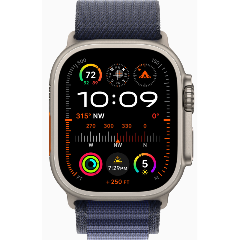 Купить Apple Watch Ultra 2 (2024) GPS + Cellular, 49mm Alpine Loop Navy, Natural Titanium Case в Москве