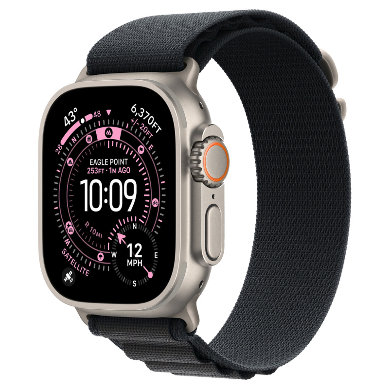 Купить Apple Watch Ultra 3 (2025) 49mm Black Titanium Case / Black Charcoal Trail Loop в Севастополю