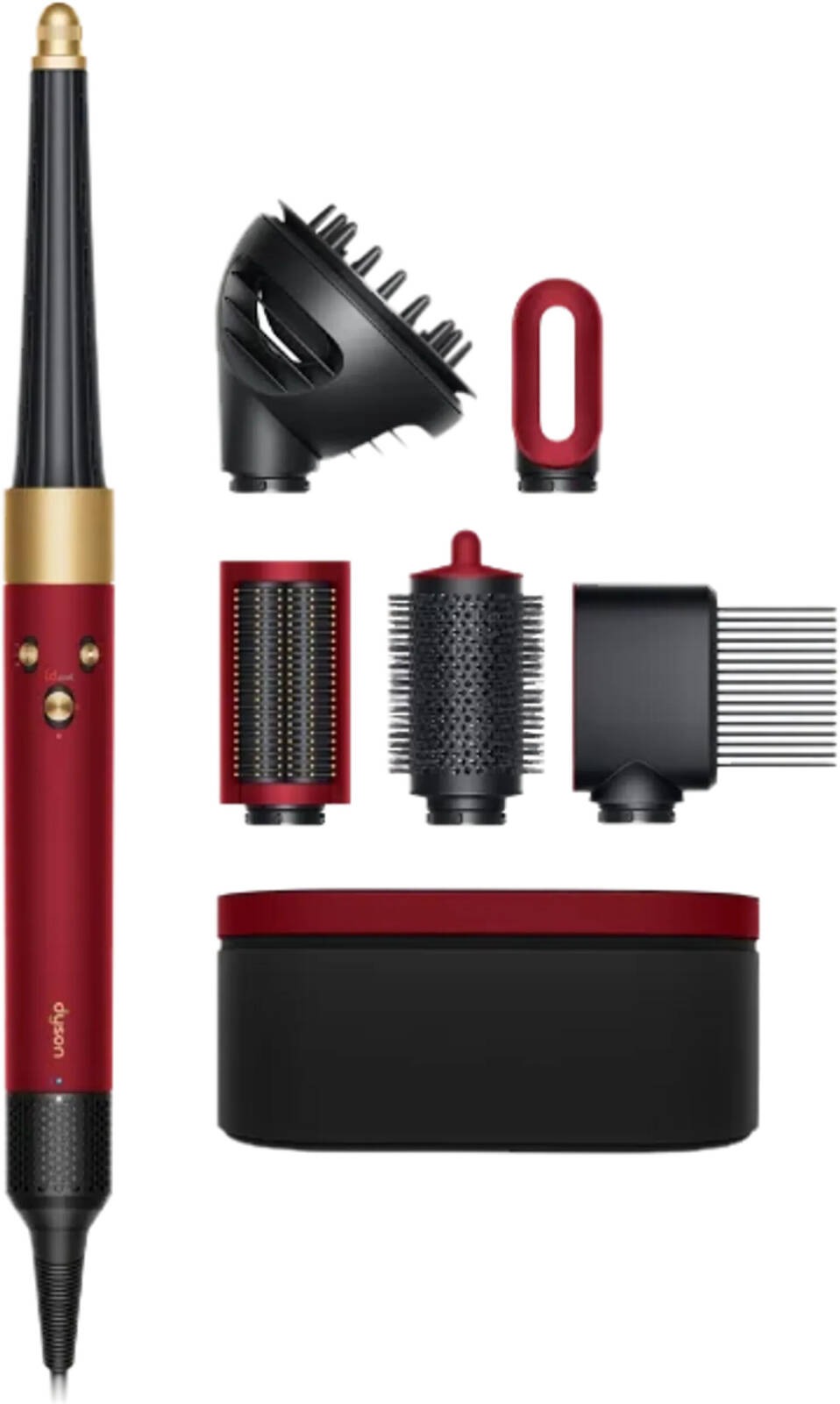 Стайлер Dyson Airwrap i.d. Long HS08 Straight+Wavy (Red Velvet/Gold)