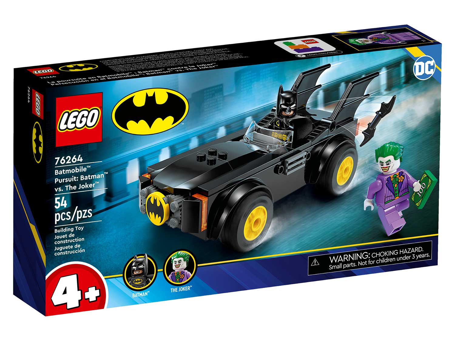 Конструктор LEGO Super Heroes, Погоня на Бэтмобиле: Бэтмен против Джокера (76264)