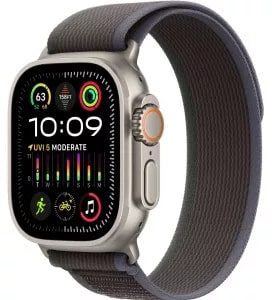 Купить Apple Watch Ultra 2 49mm Titanium Case  (Trial Loop Black\Blue) Б/У в Москве