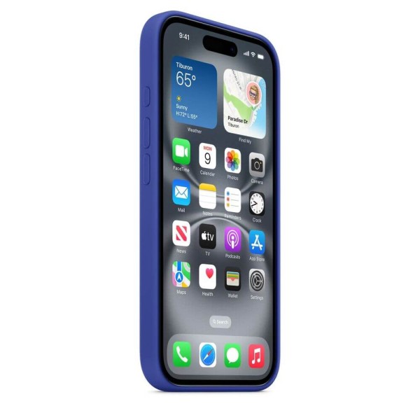 Чехол Silicone Case (Button/MagSafe) для iPhone 16,Ultramarine
