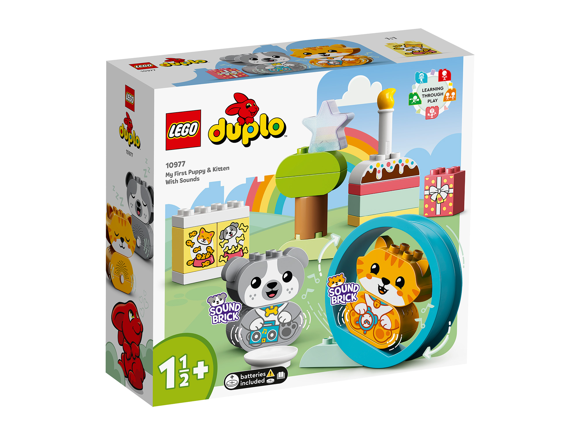 Конструктор LEGO DUPLO, Мой первый щенок и котёнок и их звуки (10977)