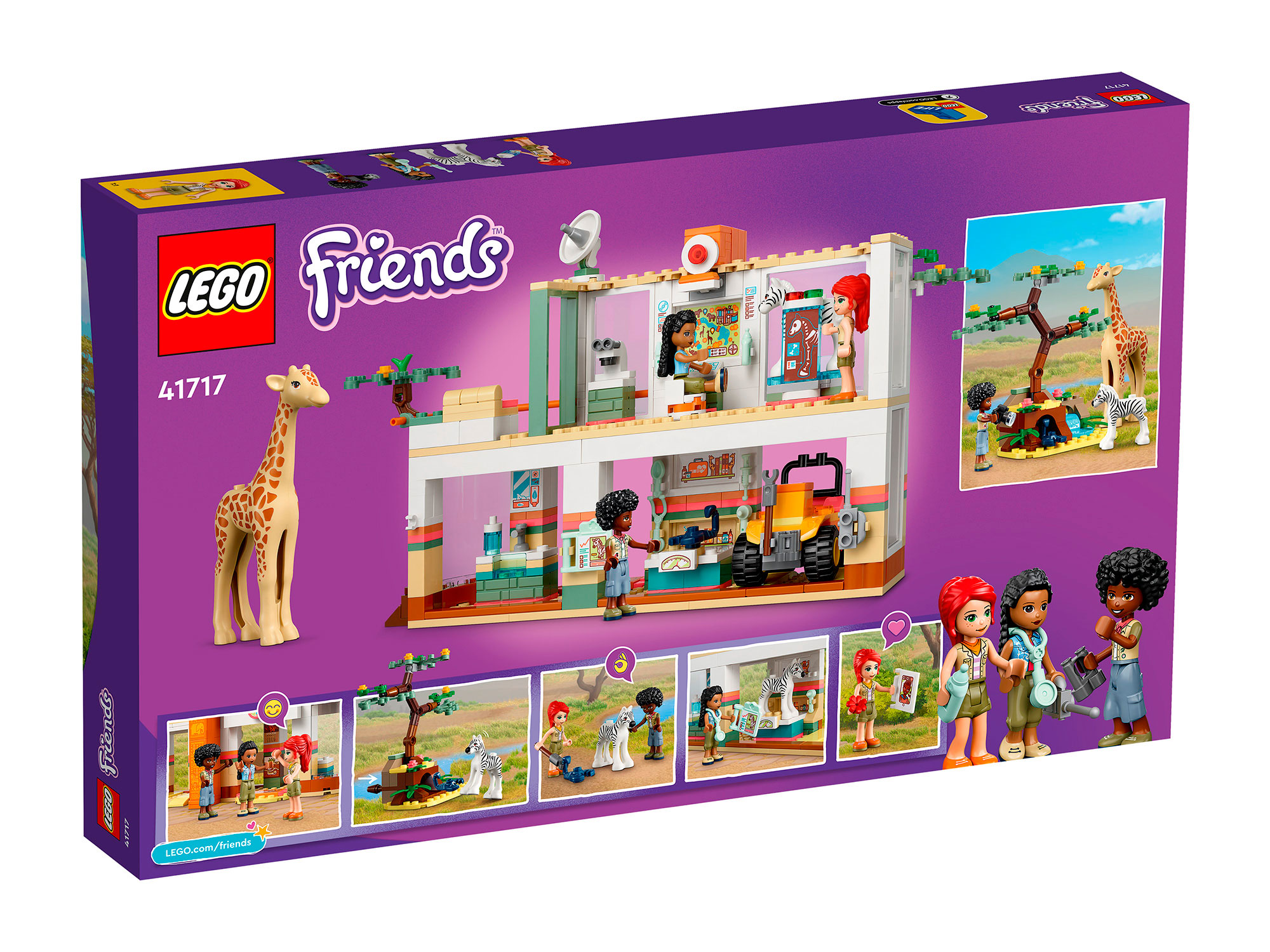 Конструктор LEGO Friends, Спасательная станция Мии для диких зверей (41717)