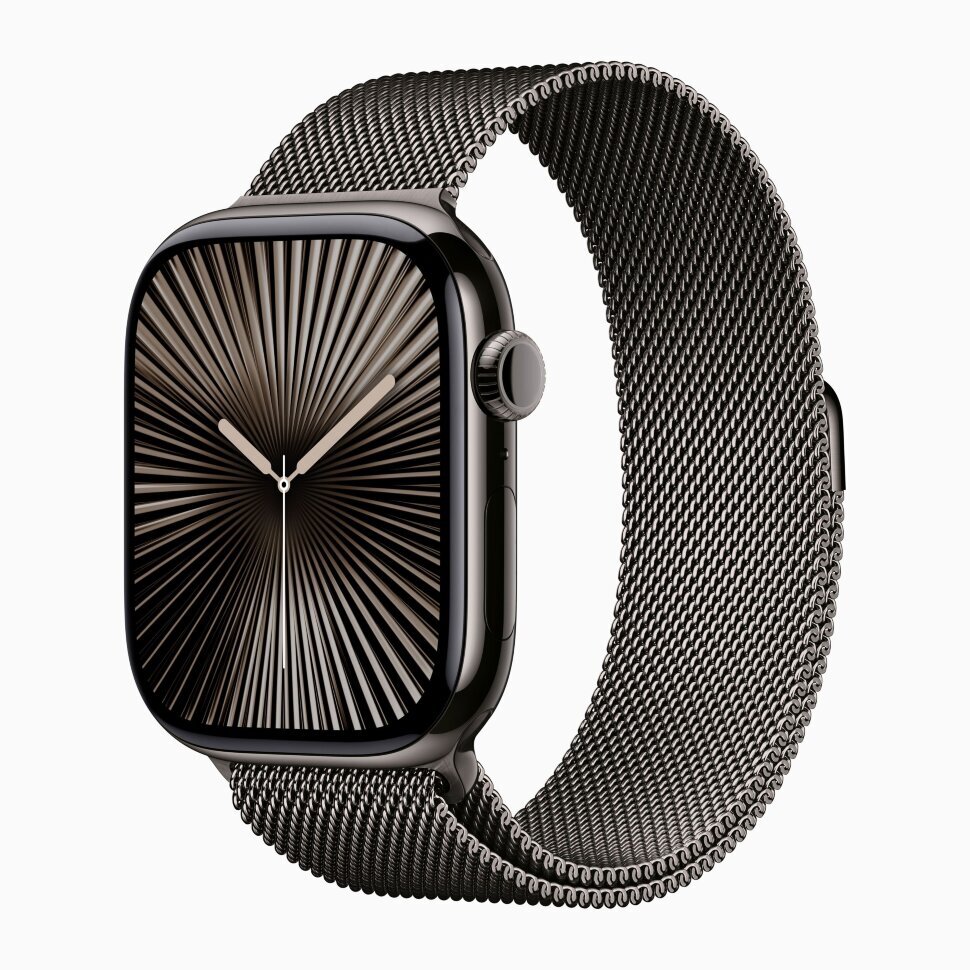 Купить Apple Watch Series 10 42mm Slate Titanium Case, Slate Milanese Loop в Севастополю