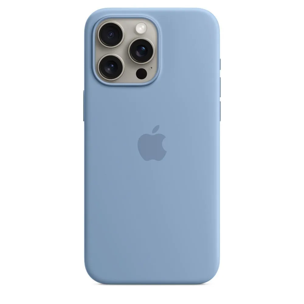 Чехол Silicone Case с MagSafe для iPhone 15 Pro, Winter Blue