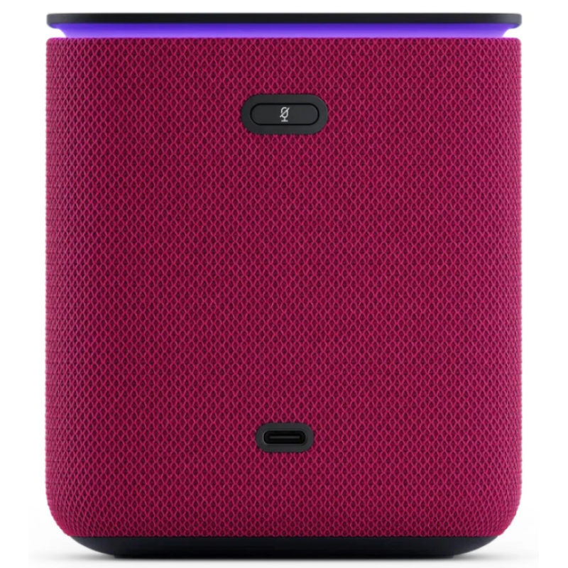 Умная колонка Яндекс Станция Миди (с часами), Малиновая