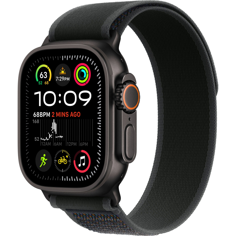 Купить Apple Watch Ultra 2 (2024) GPS + Cellular, 49mm Trail Loop Black, Black Titanium Case в Москве