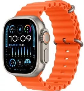 Купить Apple Watch Ultra 2 49mm Titanium Case  (Ocean Band Orange) Б/У в Москве