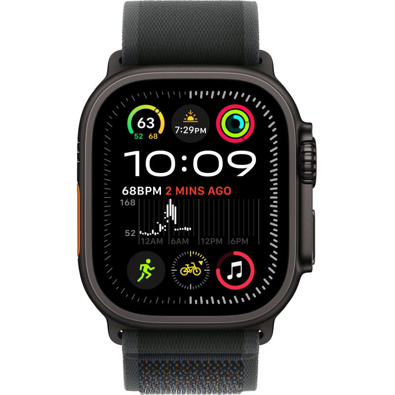 Купить Apple Watch Ultra 2 (2024) GPS + Cellular, 49mm Trail Loop Black, Black Titanium Case в Москве