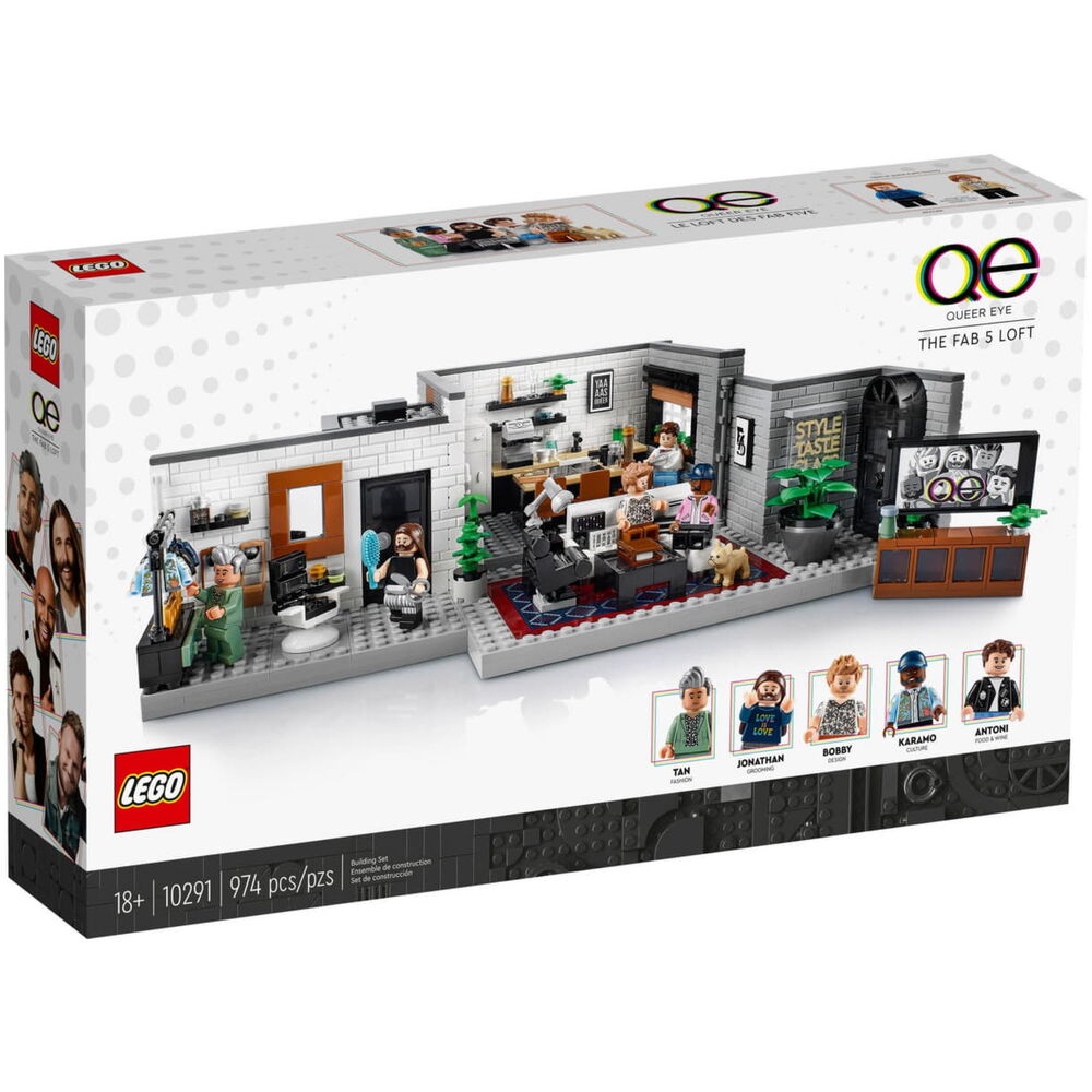Конструктор LEGO Icons Queer Eye, Спасательный отряд из пяти человек (10291)