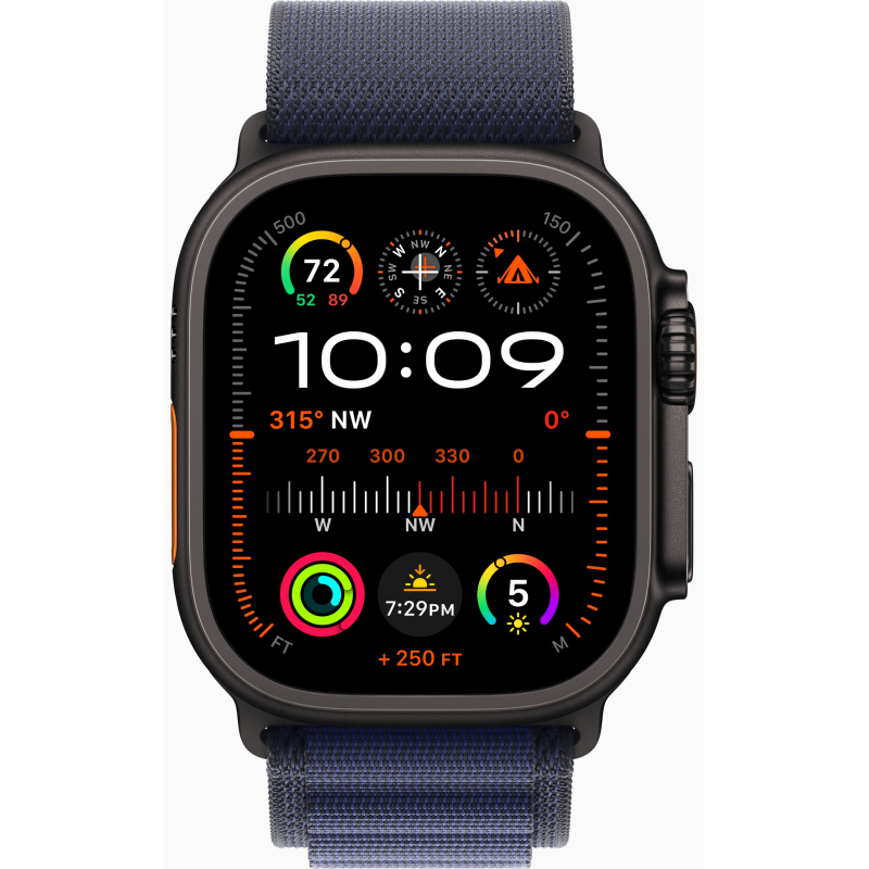 Купить Apple Watch Ultra 2 (2024) GPS + Cellular, 49mm Alpine Loop Navy, Black Titanium Case в Москве