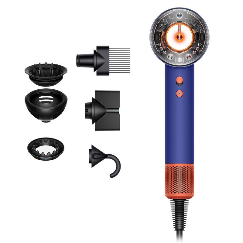 Фен Dyson Supersonic Nural HD16 (Blue Topaz/Orange)