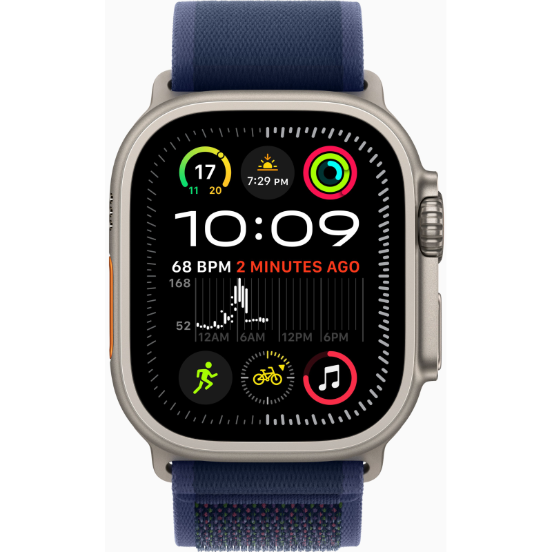 Купить Apple Watch Ultra 2 (2024) GPS + Cellular, 49mm Trail Loop Blue, Natural Titanium Case в Москве
