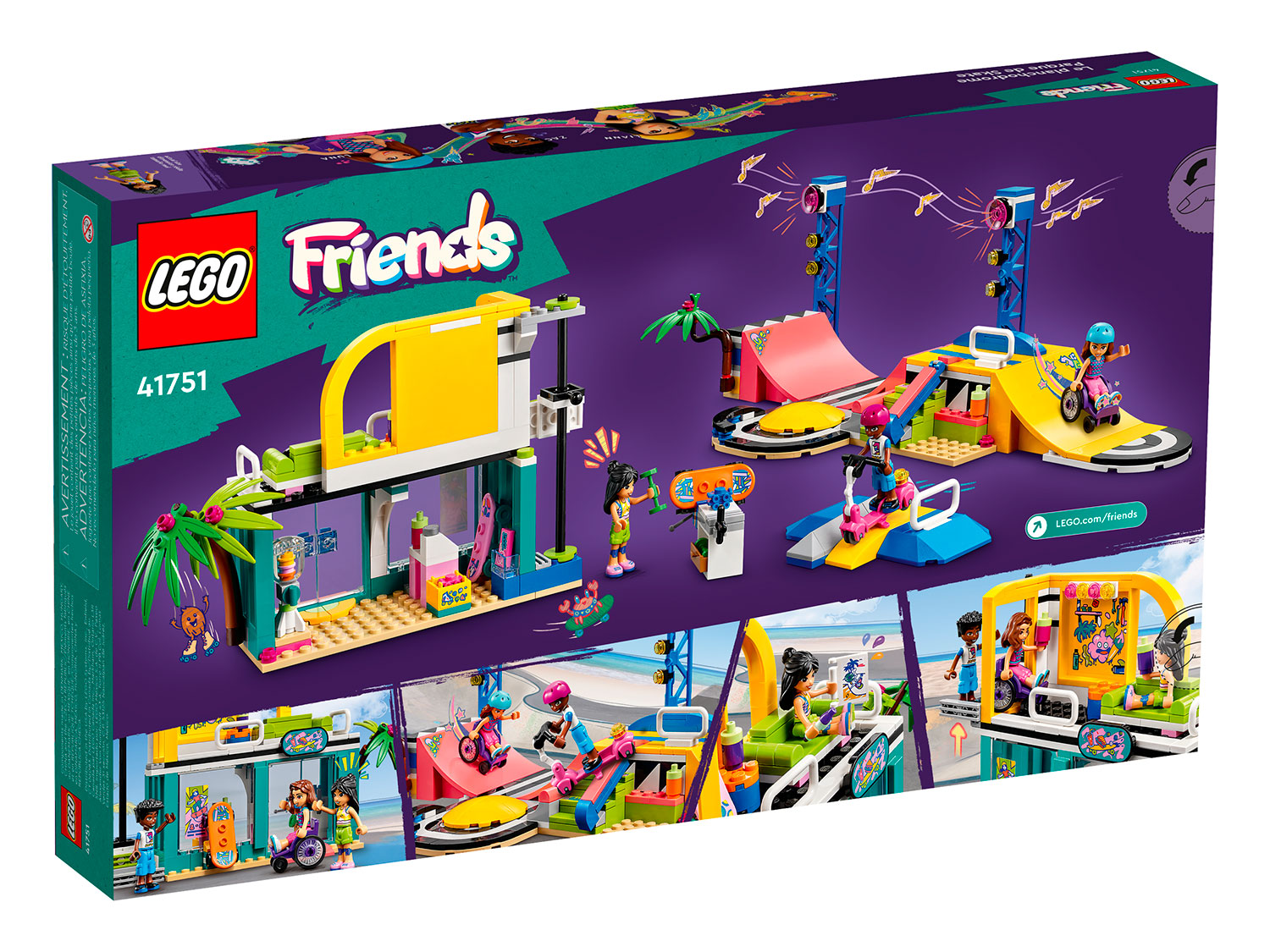 Конструктор LEGO Friends, Скейтпарк (41751)