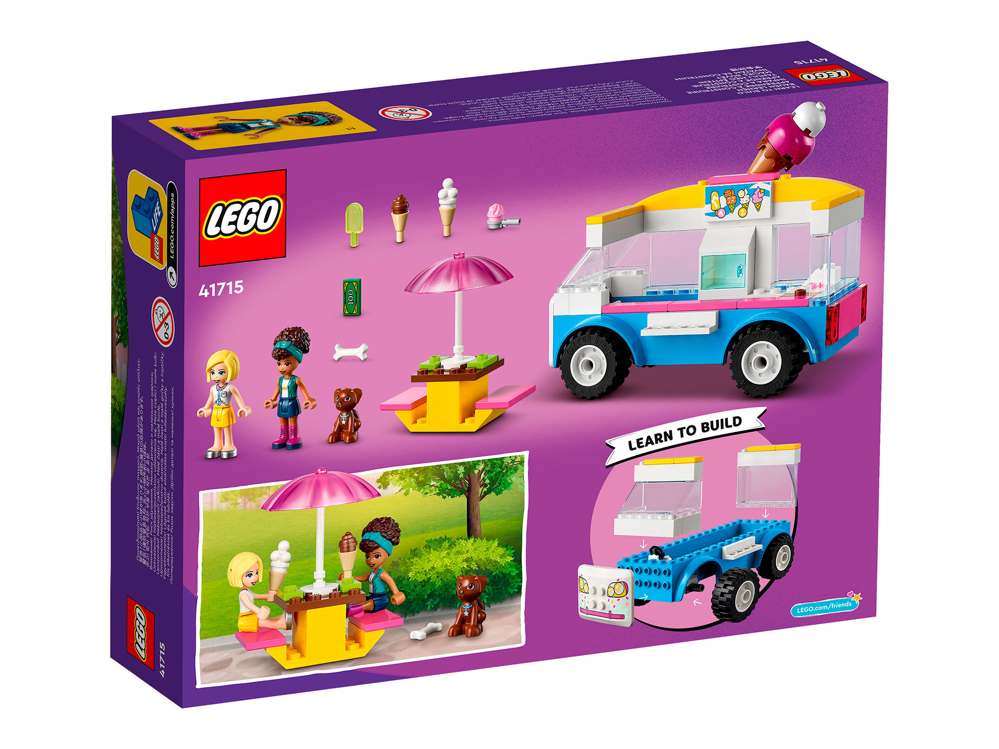 Конструктор LEGO Friends, Фургон с мороженым (41715)