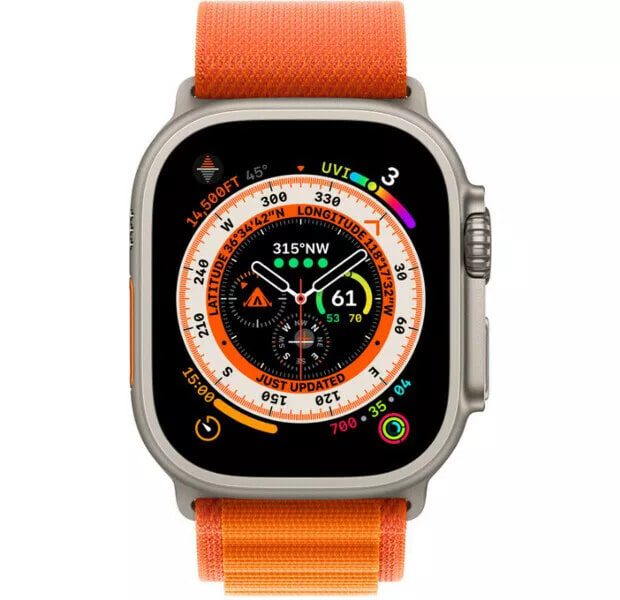Купить Apple Watch Ultra 49mm Titanium Case  (Alpine Loop Orange) Б/У в Москве