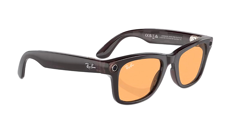 Смарт-очки Ray-Ban Meta Shiny Rebel Black Amber (RW4008)
