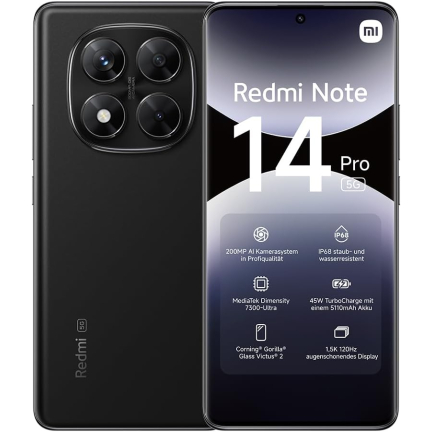 Купить Xiaomi Redmi Note 14 Pro 5G 8/128gb Black в Москве