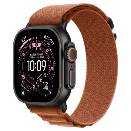 Купить Apple Watch Ultra 3 (2025) 49mm Black Titanium Case / Terra Cotta Alpine Loop в Севастополю