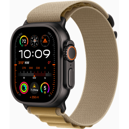 Купить Apple Watch Ultra 2 (2024) GPS + Cellular, 49mm Alpine Loop Tan, Black Titanium Case в Москве