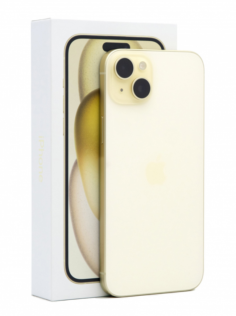 Купить iPhone 15 Plus 128gb Yellow (Б/У) в Москве