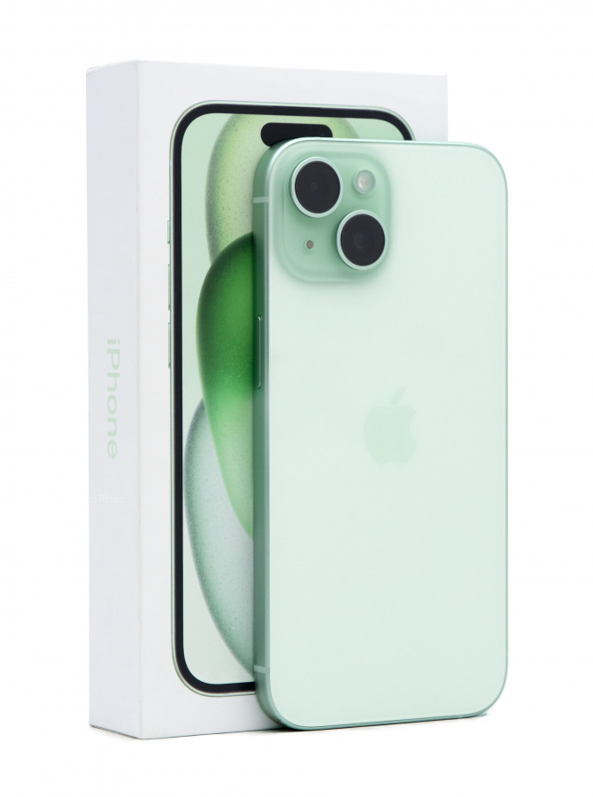 Купить iPhone 15 256gb Green (Б/У) в Москве
