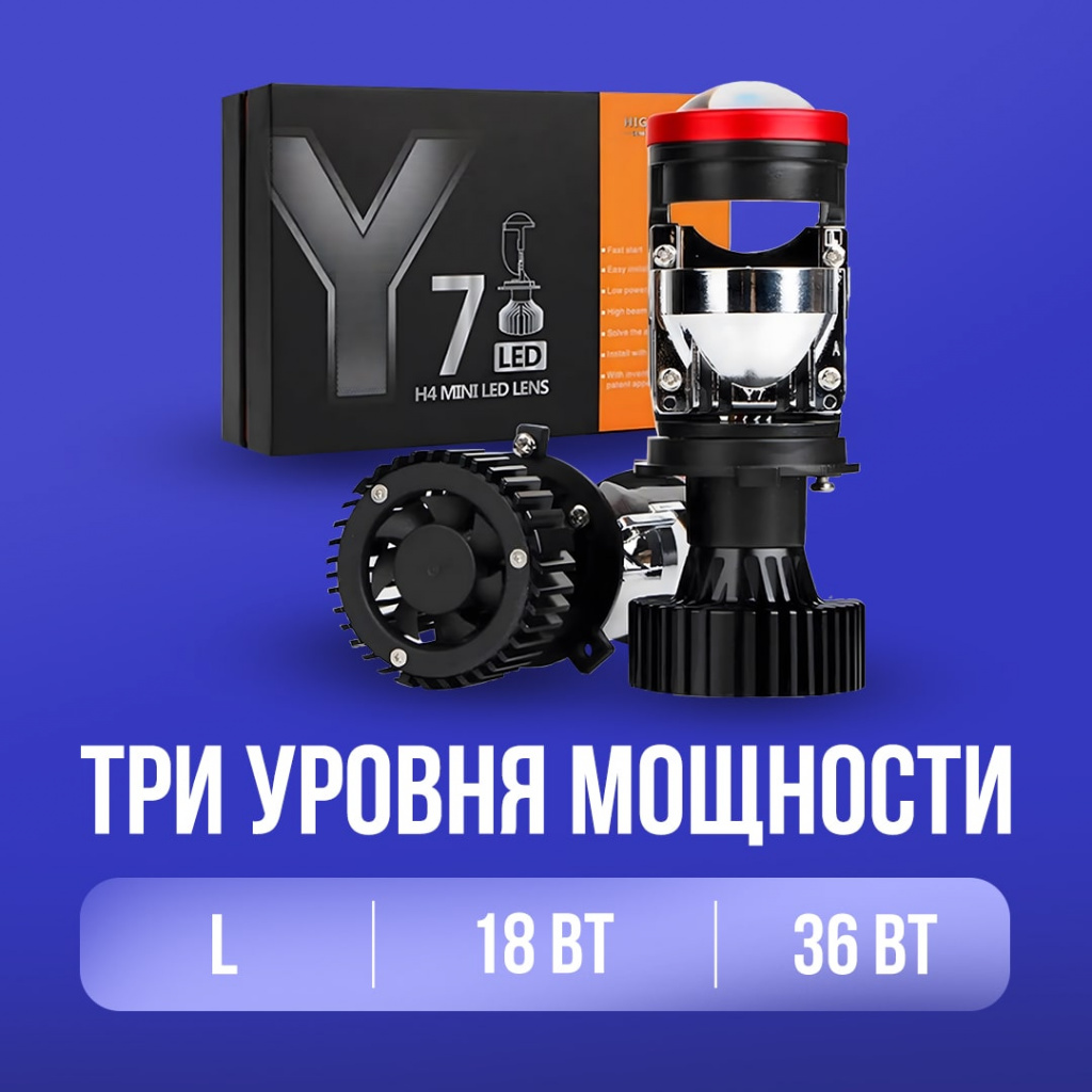 Автомобильные LED лампы H4 Y7D