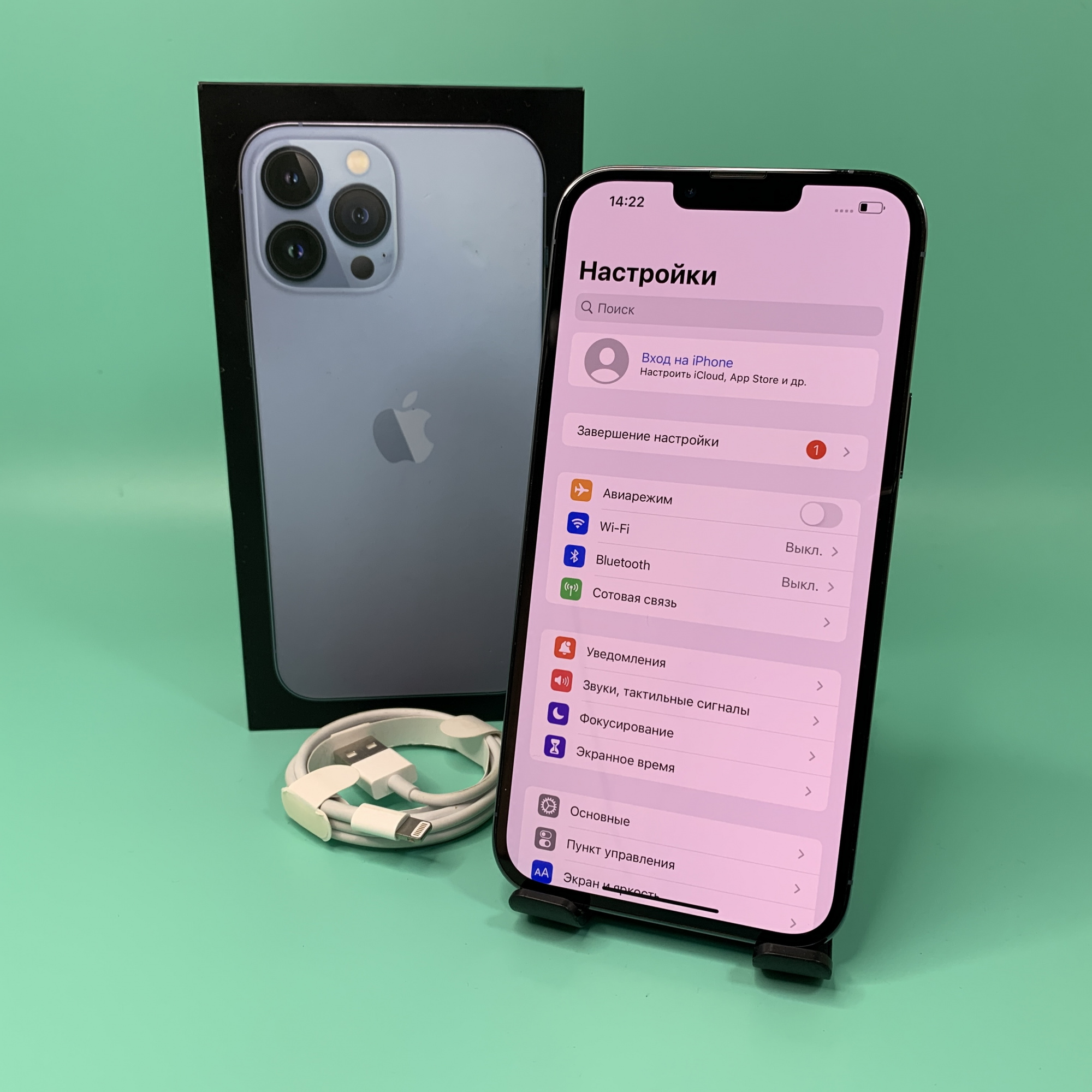 Купить iPhone 13 Pro Max 256gb Sierra Blue (Б\У) в Симферополе