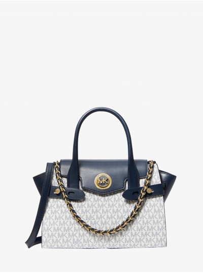 Сумка Michael Kors Carmen 30S0GNMS1B WHITE & NAVY Small