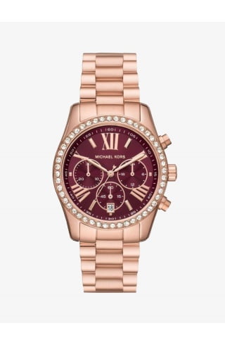 Women's lexington michael kors clearance watch