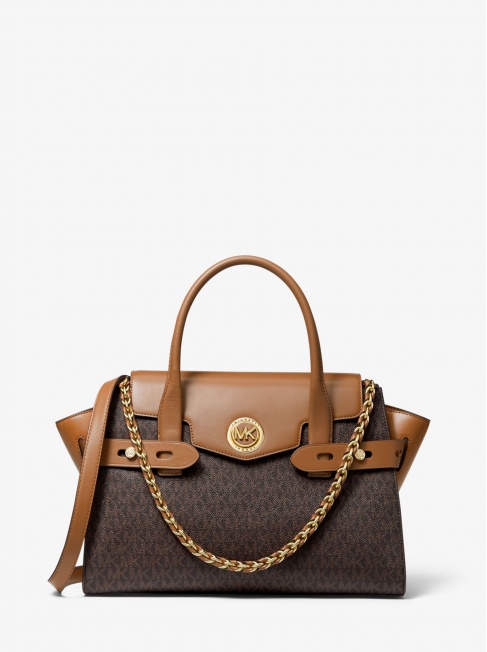 Michael Kors Carmen Pouchette xs brown acorn 