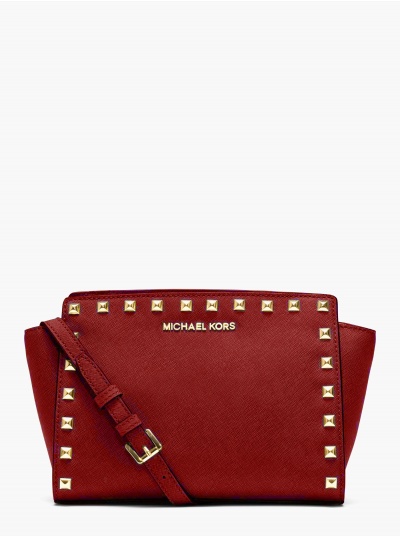 Сумка Michael Kors Selma Stud 30T3GSMM2L RED Medium
