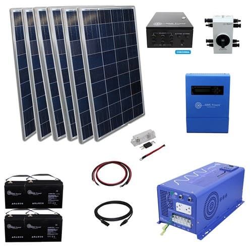2kW Panels with LV2424 Off Grid Inverter Solar Kit