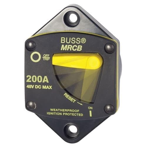 Blue Sea Systems, 7049, 187-Series Circuit Breaker - Panel Mount 200A