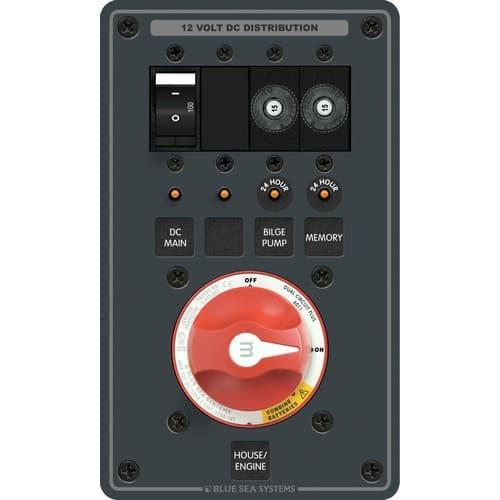 Blue Sea Systems, 8686, Dual Battery Bank Management Panel