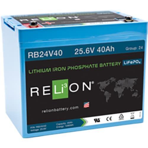 Relion Battery LLC, RB24V40, Lithium Iron Phosphate Battery