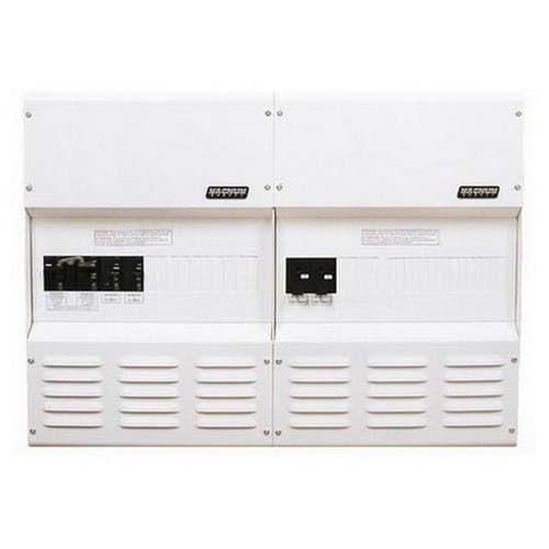 Magnum Energy, MPDH175-30D, Magnum Panel Dual Enclosure High Power w/175A (fits 48 VDC models) DC breaker, w/30A dual pole AC input breaker