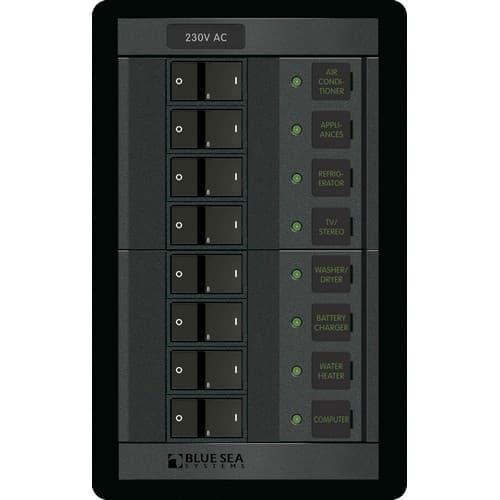 Blue Sea Systems, 1229, 230 Volt AC 8 Position